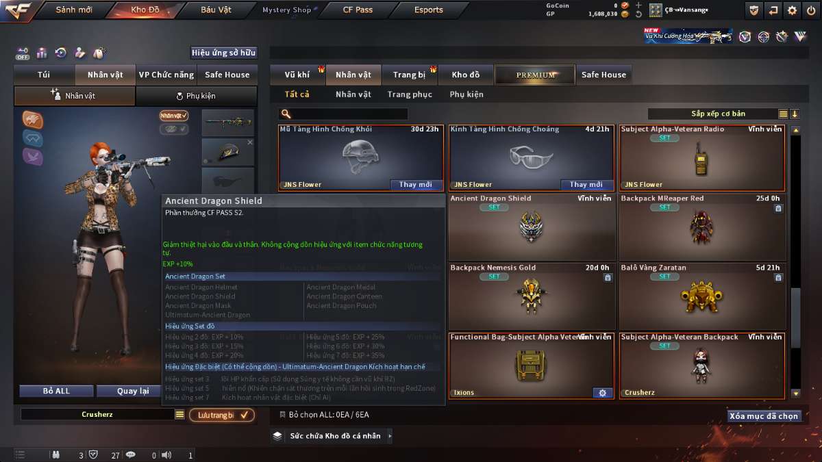 shop acc cf uy tin gia re
